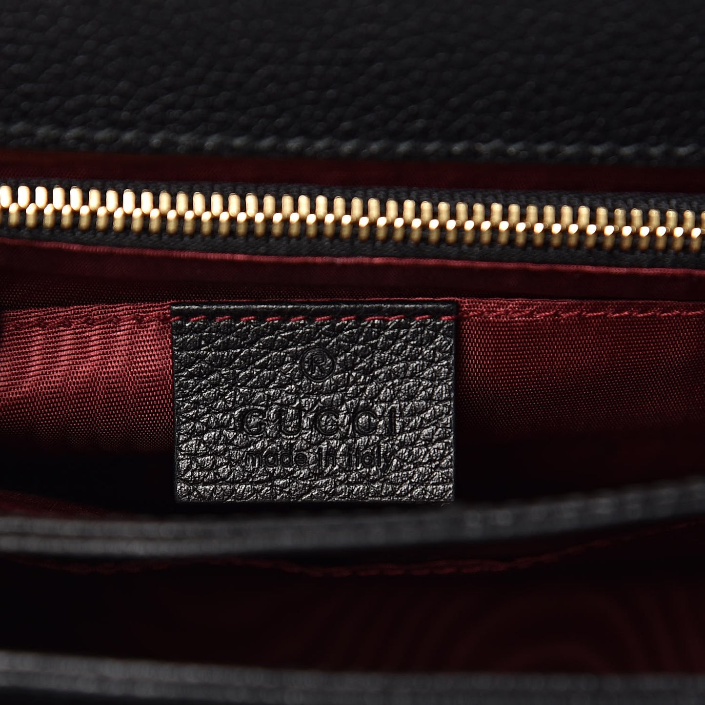 Grainy Calfskin Small Zumi Shoulder Bag Black