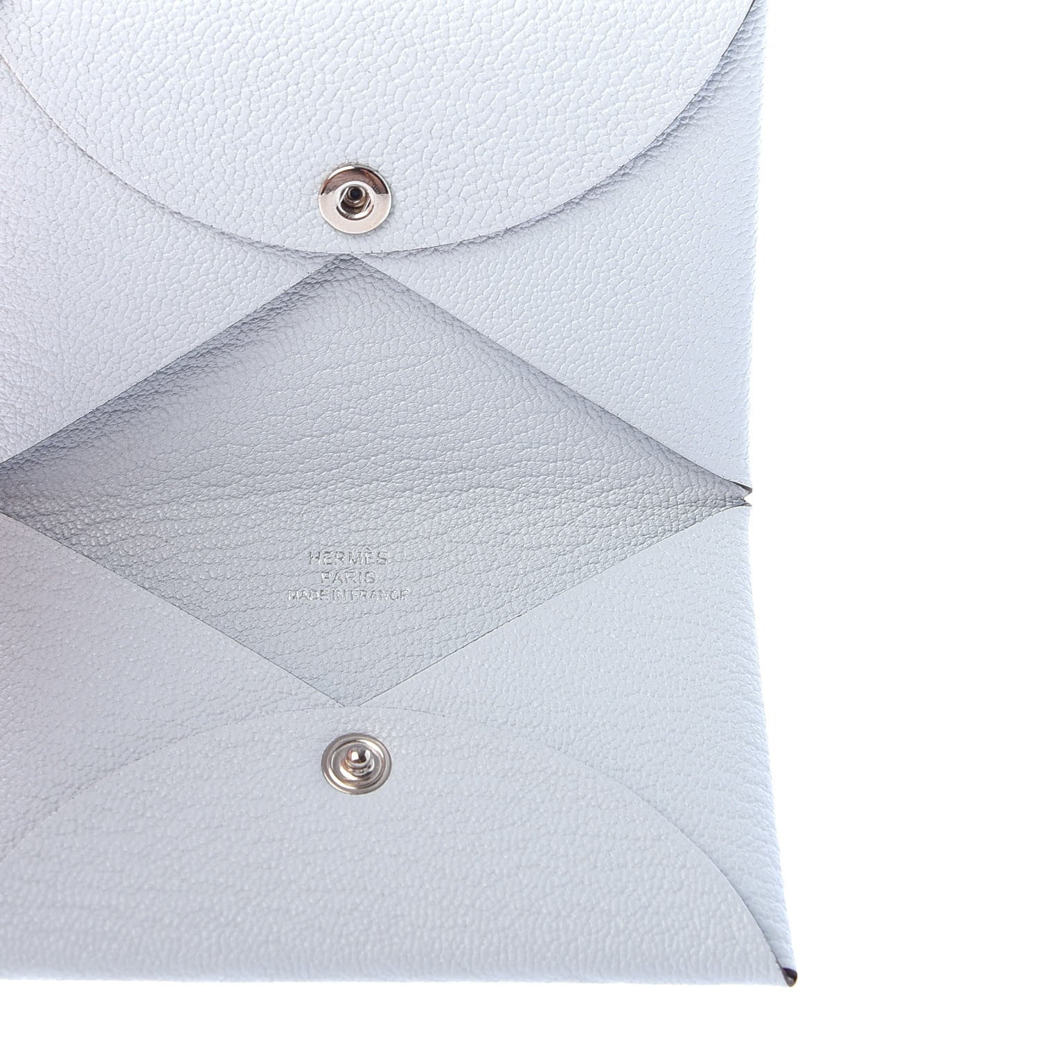 Hermes Chevre Mysore Calvi Card Case Bleu Brume 5 of 6