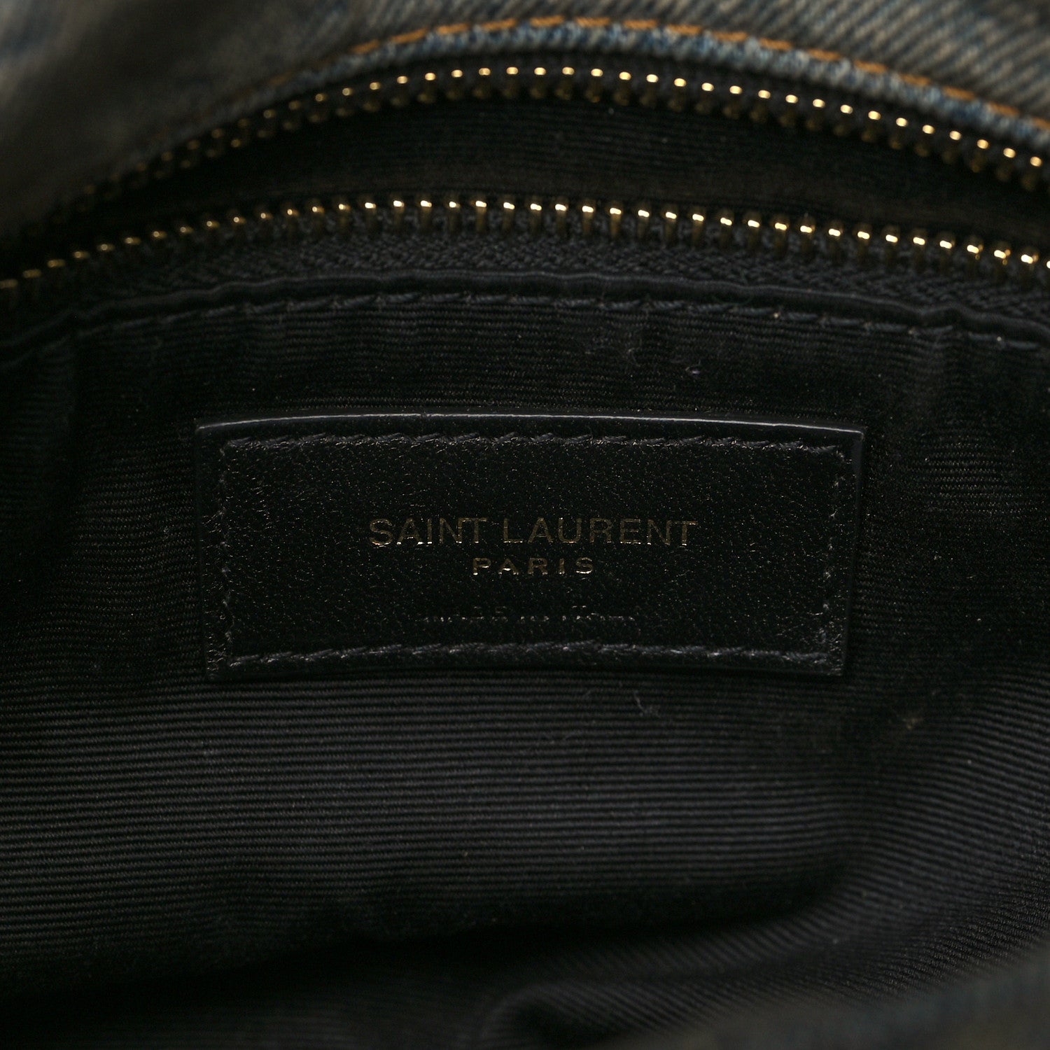 Saint Laurent Denim Quilted Toy Loulou Puffer Monogram Chain Satchel Blue Cinnamon 5 of 7