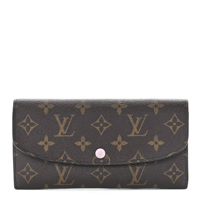 Louis Vuitton Monogram Emilie Wallet Rose Ballerine 1 of 10