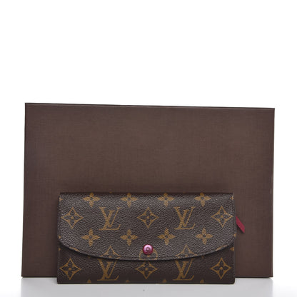 Louis Vuitton Monogram Emilie Wallet Fuchsia 9 of 9