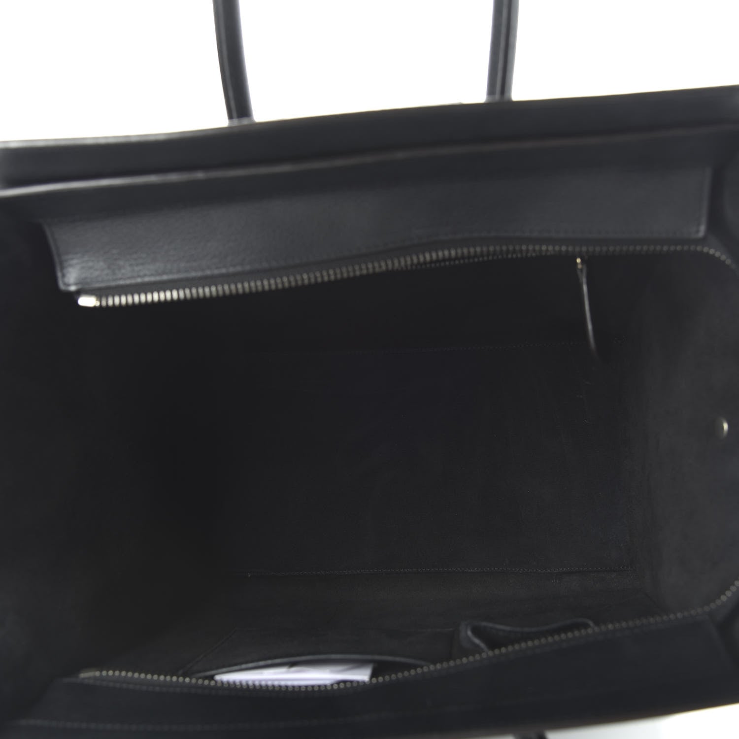 Celine Drummed Calfskin Mini Luggage Black 4 of 8