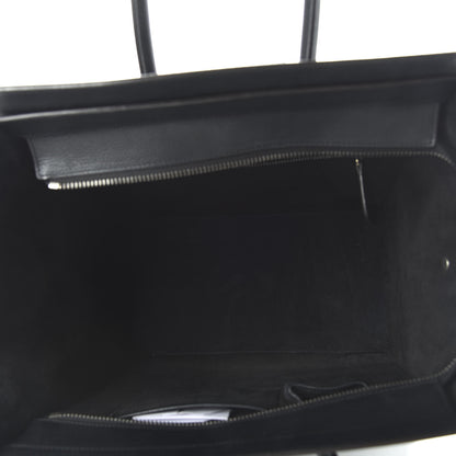 Celine Drummed Calfskin Mini Luggage Black 4 of 8