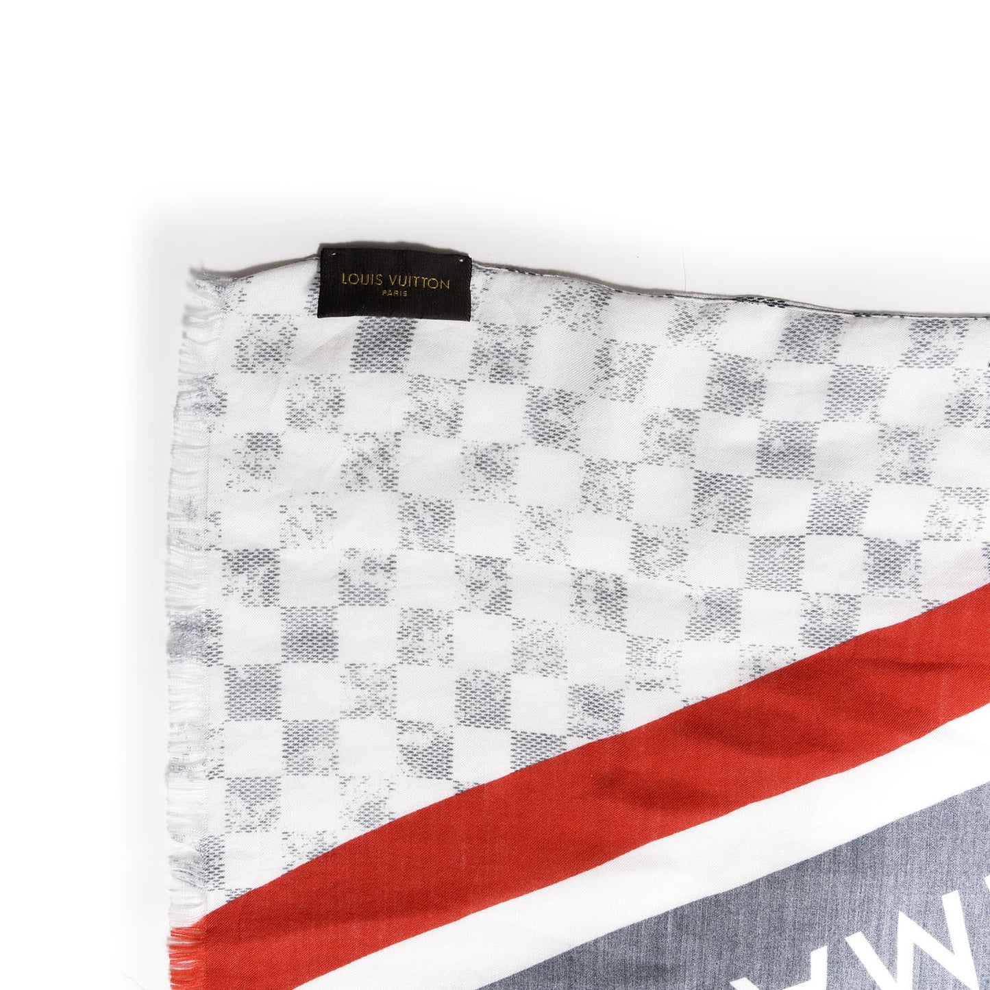 Cashmere Silk Damier Azur Stole