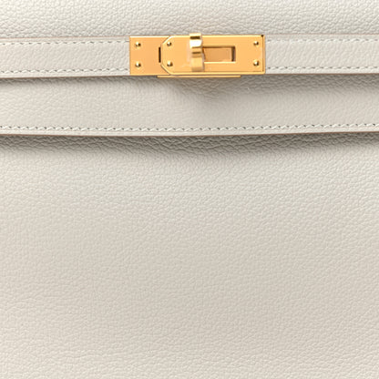 Hermes Evercolor Kelly Danse II Belt Bag Gris Perle 9 of 15