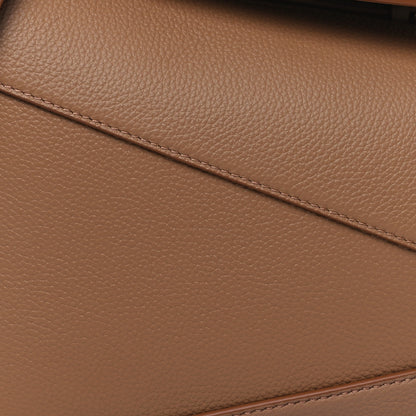 Loewe Grained Calfskin Small Puzzle Edge Bag Toffee 7 of 10