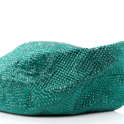 Bottega Veneta Crystal Embellished Satin Mini Hotfix Jodie Emerald 11 of 11