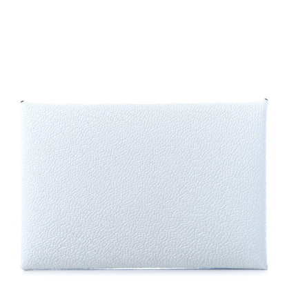 Hermes Chevre Mysore Calvi Card Case Bleu Brume 1 of 6