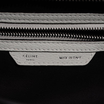Celine Drummed Calfskin Mini Luggage Lune 5 of 9