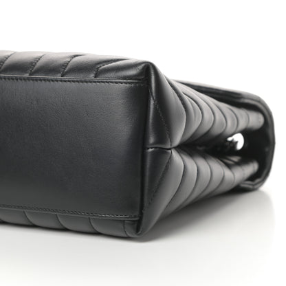 Saint Laurent Calfskin Y Quilted Monogram Medium Loulou Chain Satchel Black 10 of 10
