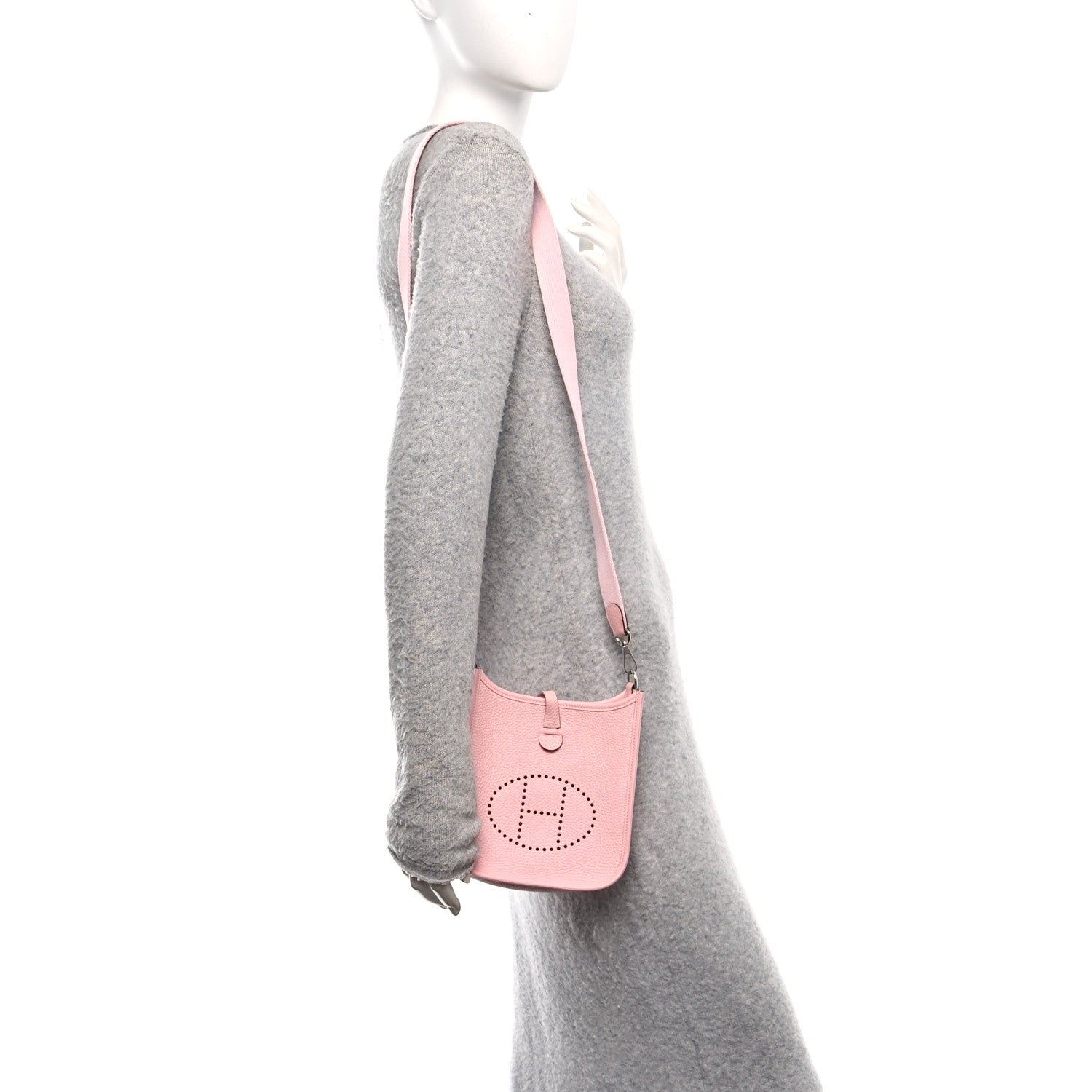 Hermes Taurillon Clemence Evelyne TPM Rose Sakura 2 of 11