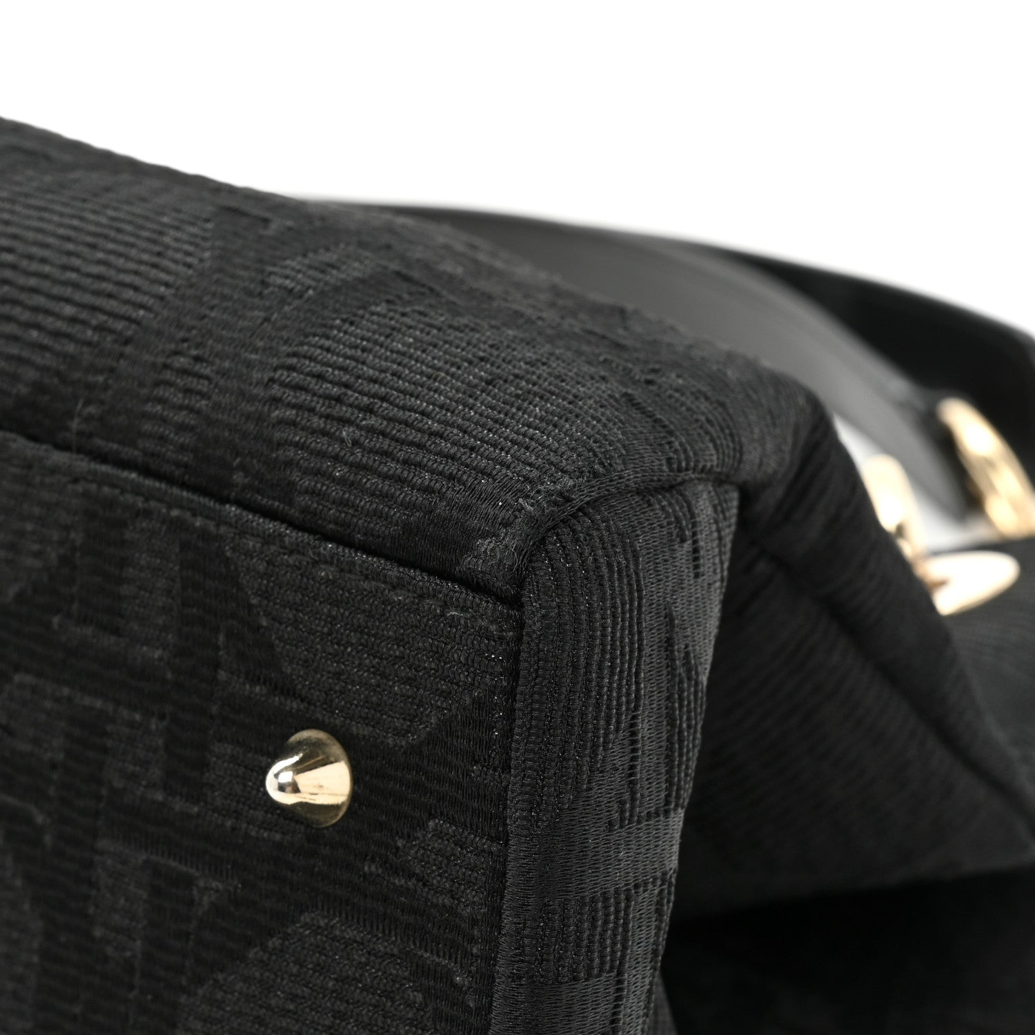 Christian Dior Canvas Cannage East West Tote Black 13 of 16