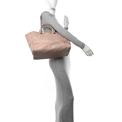 Chanel Glazed Calfskin Medium Deauville Tote Light Pink 2 of 15