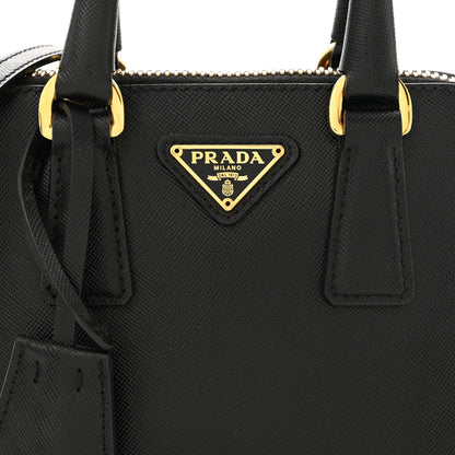 Prada Saffiano Lux Mini Promenade Tote Black 7 of 9