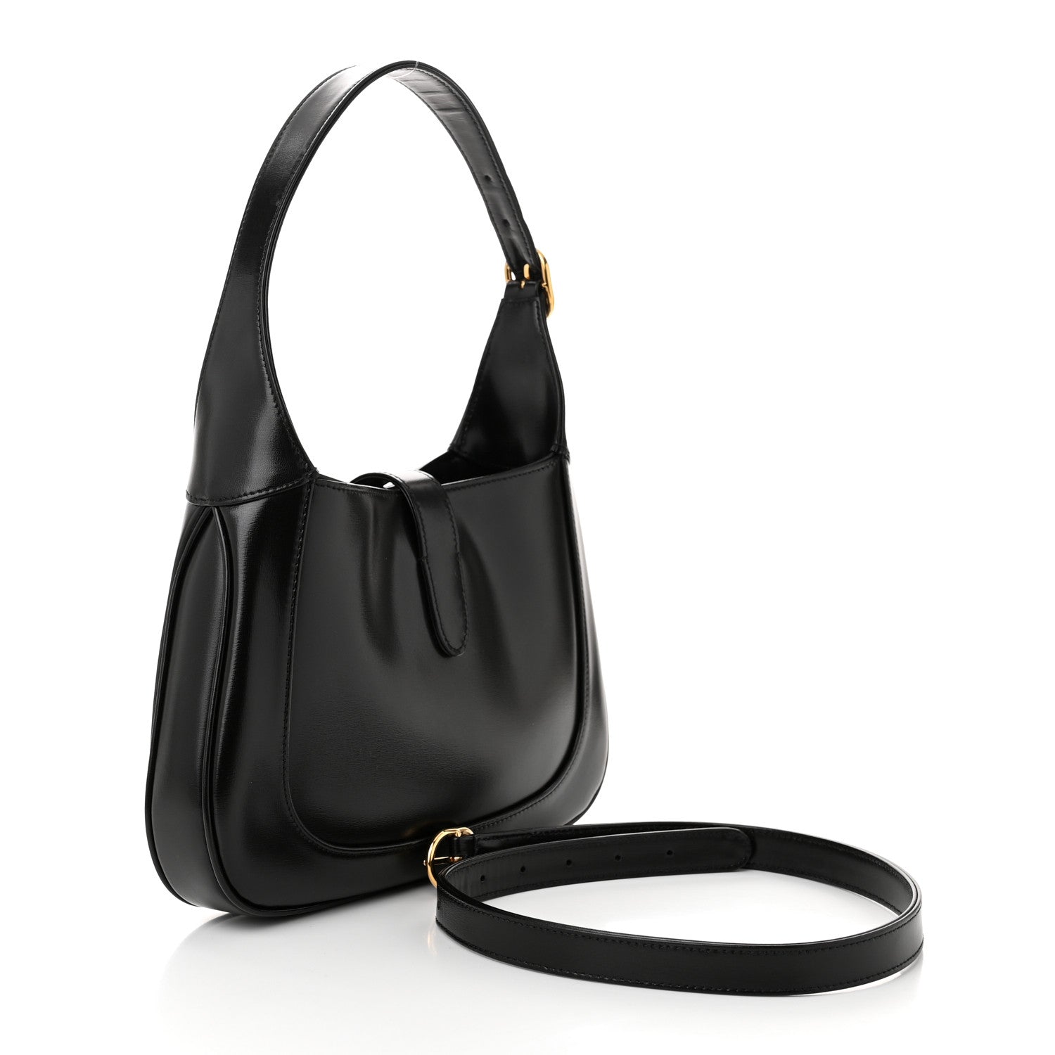 Gucci Boarded Dyana Lux Calfskin Small Jackie 1961 Hobo Black 3 of 10
