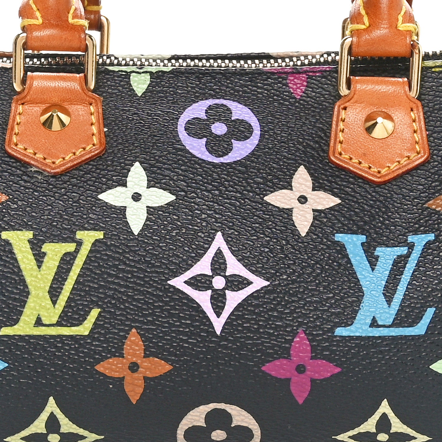 Louis Vuitton Monogram Multicolor Mini Sac HL Speedy Black 7 of 9