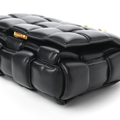 Bottega Veneta Lambskin Maxi Intreccio Padded Chain Cassette Crossbody Bag Black 7 of 10