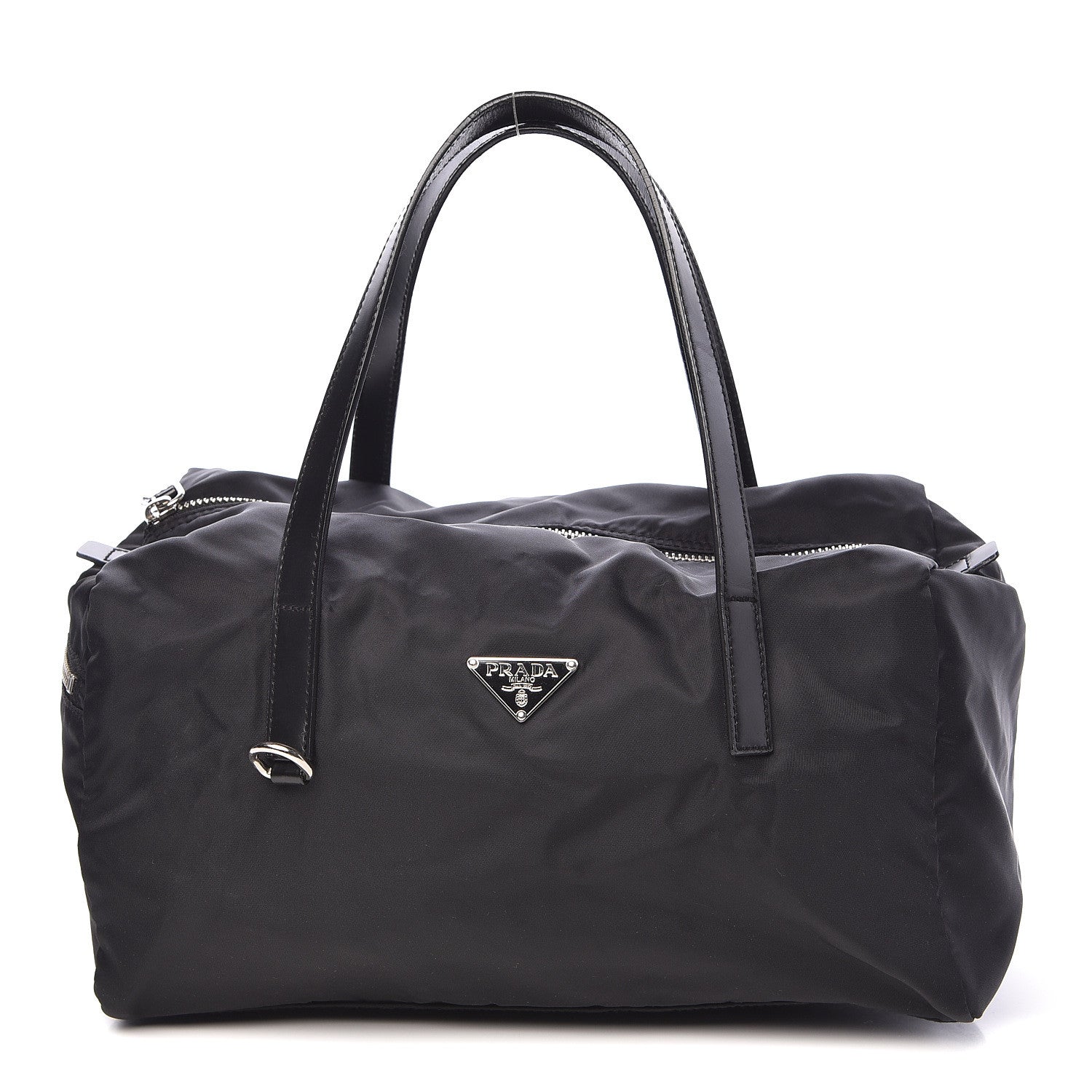 Prada Tessuto Nylon Cervo Lux Bowler Black 1 of 9
