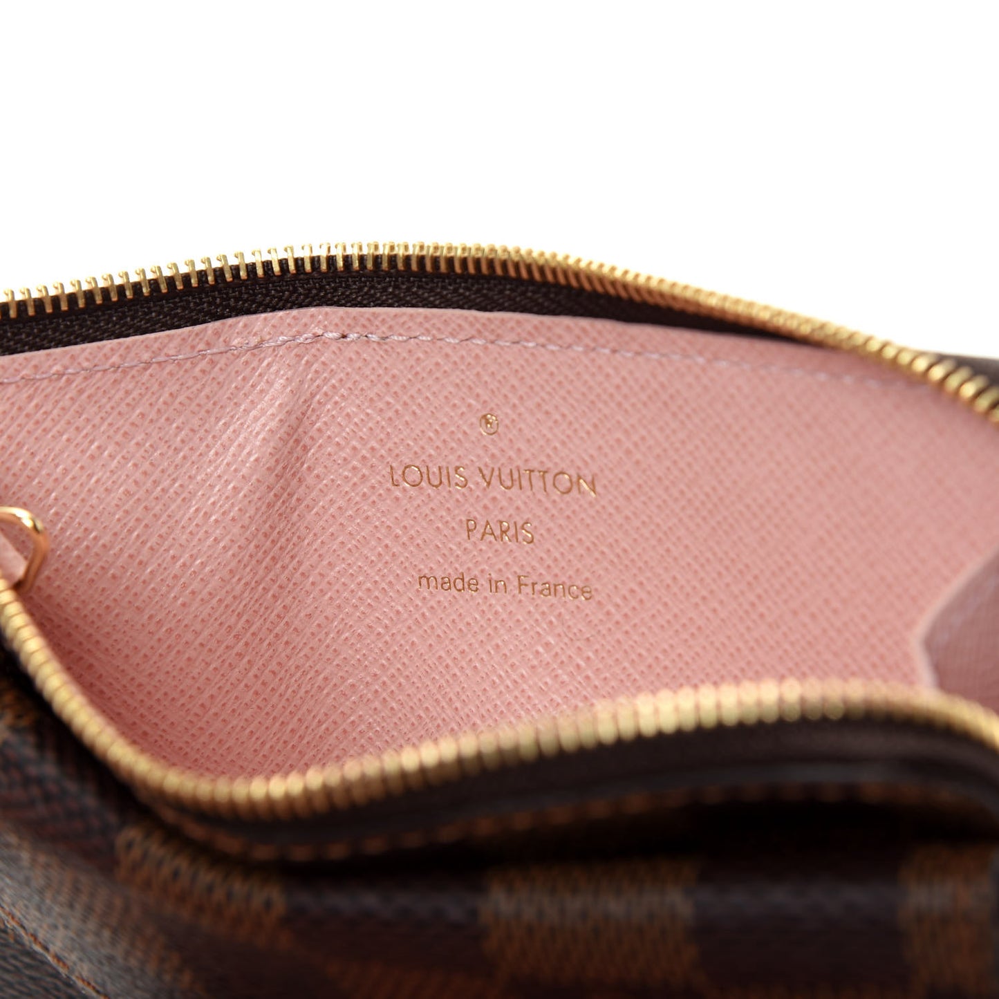Damier Ebene Recto Verso Card Holder Rose Ballerine