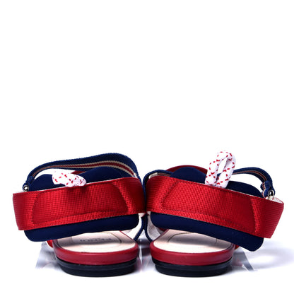 Fendi Technical Mesh FF Colibri Slingback Ballerina Flats 40 Tobacco Moro Saffiro Ciliegia 4 of 6