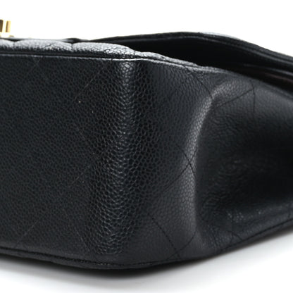 Chanel Caviar Quilted Jumbo Double Flap Black 9 of 9