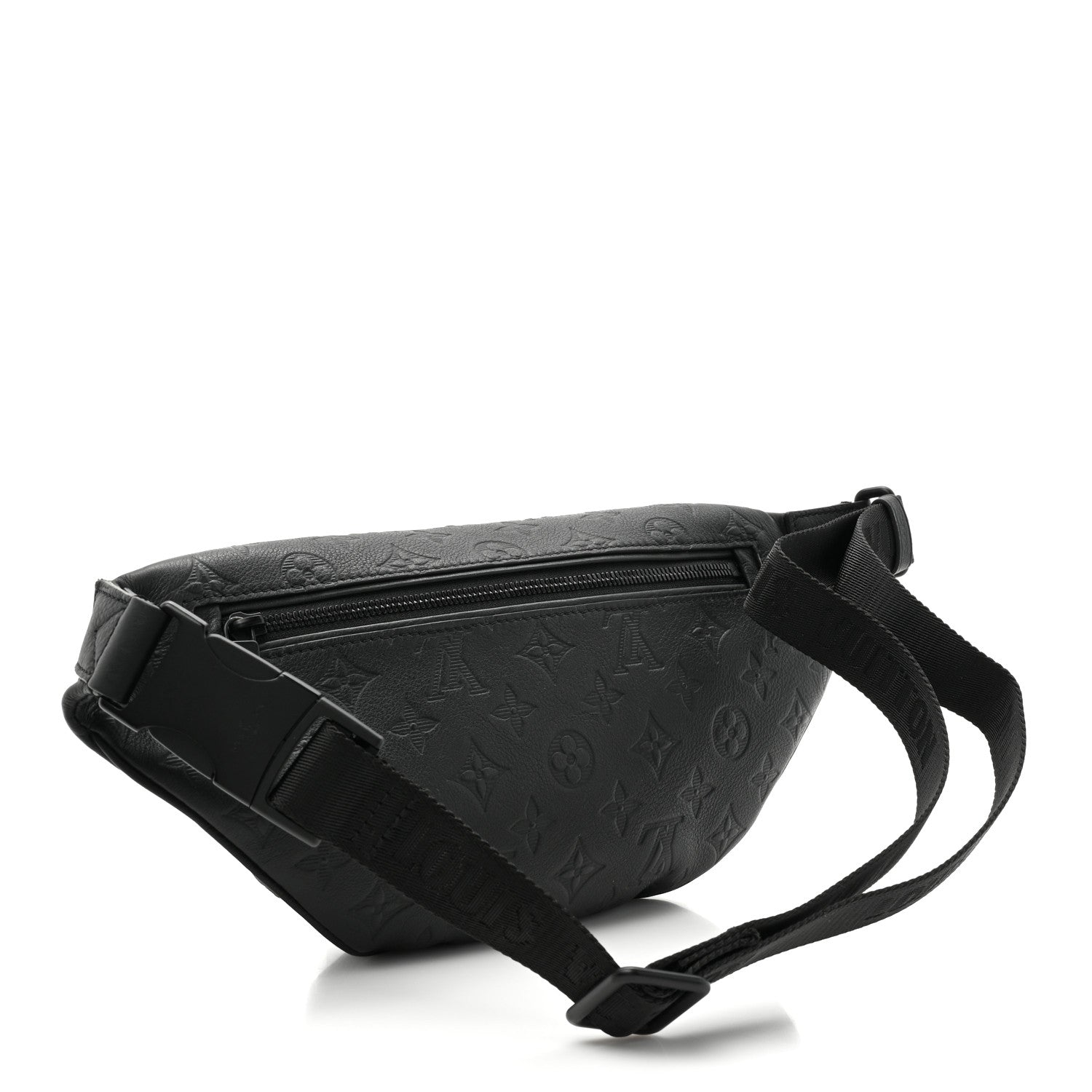 Louis Vuitton Calfskin Monogram Shadow Discovery Bumbag Black 3 of 9
