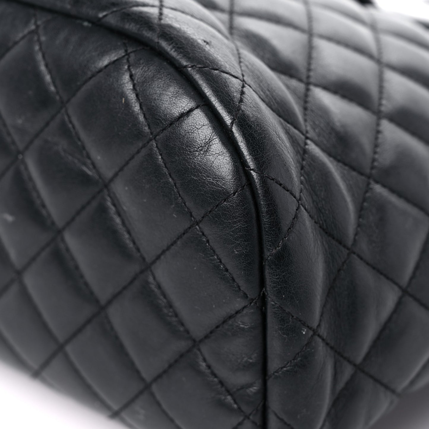 Calfskin Quilted Small Urban Spirit Backpack Black