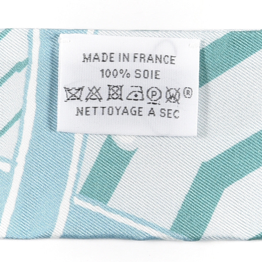 Hermes Silk Jeu de Soie Uniforme Twilly Aqua Celadon Ciel 3 of 3