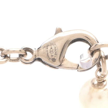 Chanel Pearl Crystal CC Dangle Short Necklace Gold 6 of 6
