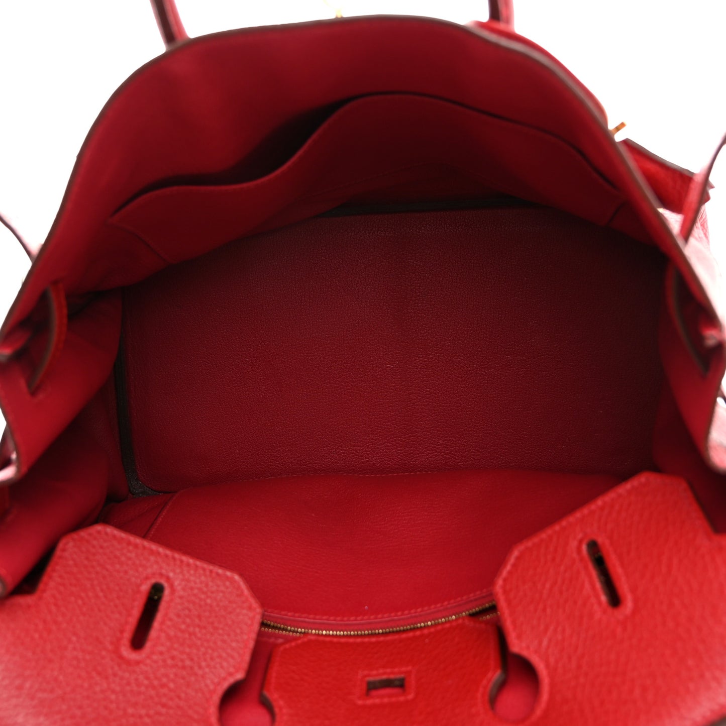 Taurillon Clemence Birkin 35 Rouge Vif