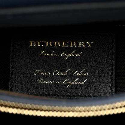 Burberry Derby Calfskin House Check Medium Camberley Slate Blue 6 of 9