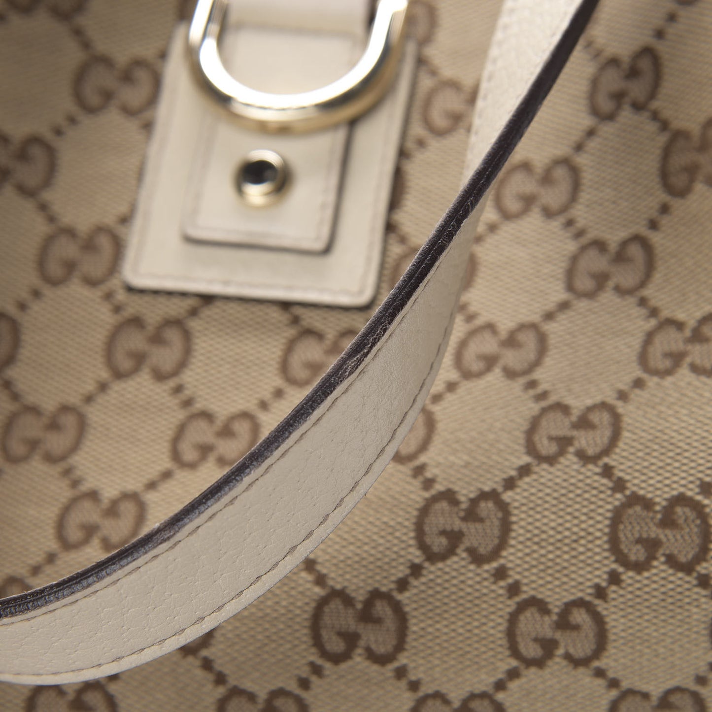 Monogram Large Abbey Tote Off White