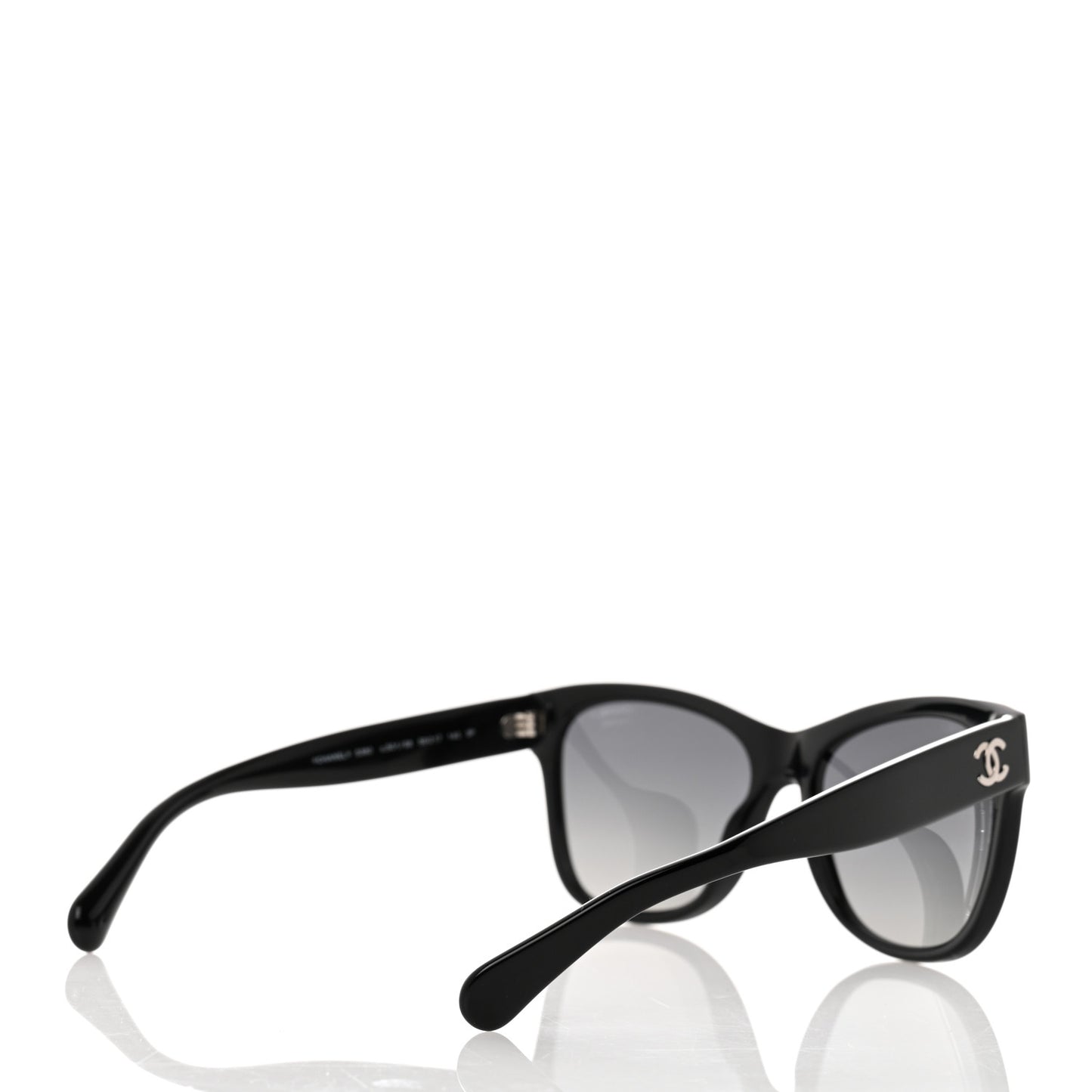 Acetate Polarized Square CC Sunglasses 5380 Black