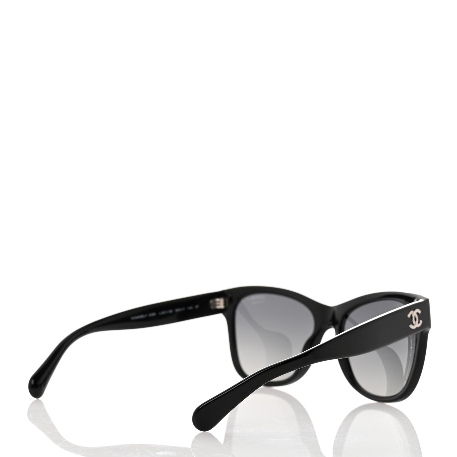 Chanel Acetate Polarized Square CC Sunglasses 5380 Black 4 of 8