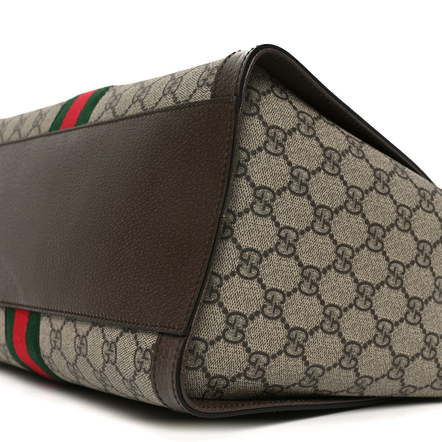 Gucci GG Supreme Monogram Web Medium Ophidia Tote Bag Brown 10 of 10