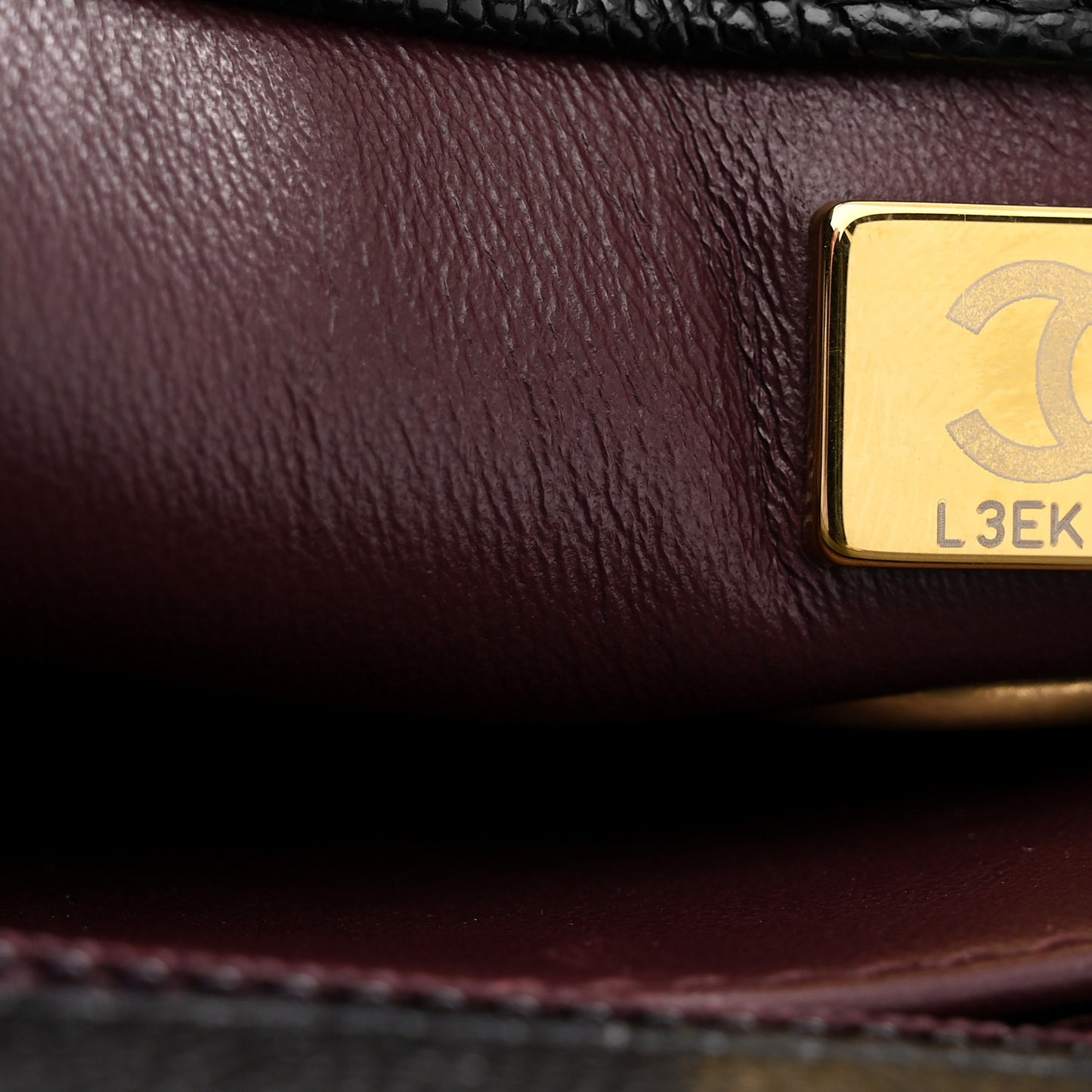 Caviar Quilted Mini Coco Chain Handle Flap Black