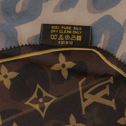 Louis Vuitton Monogram Leopard Silk Scarf 6 of 6