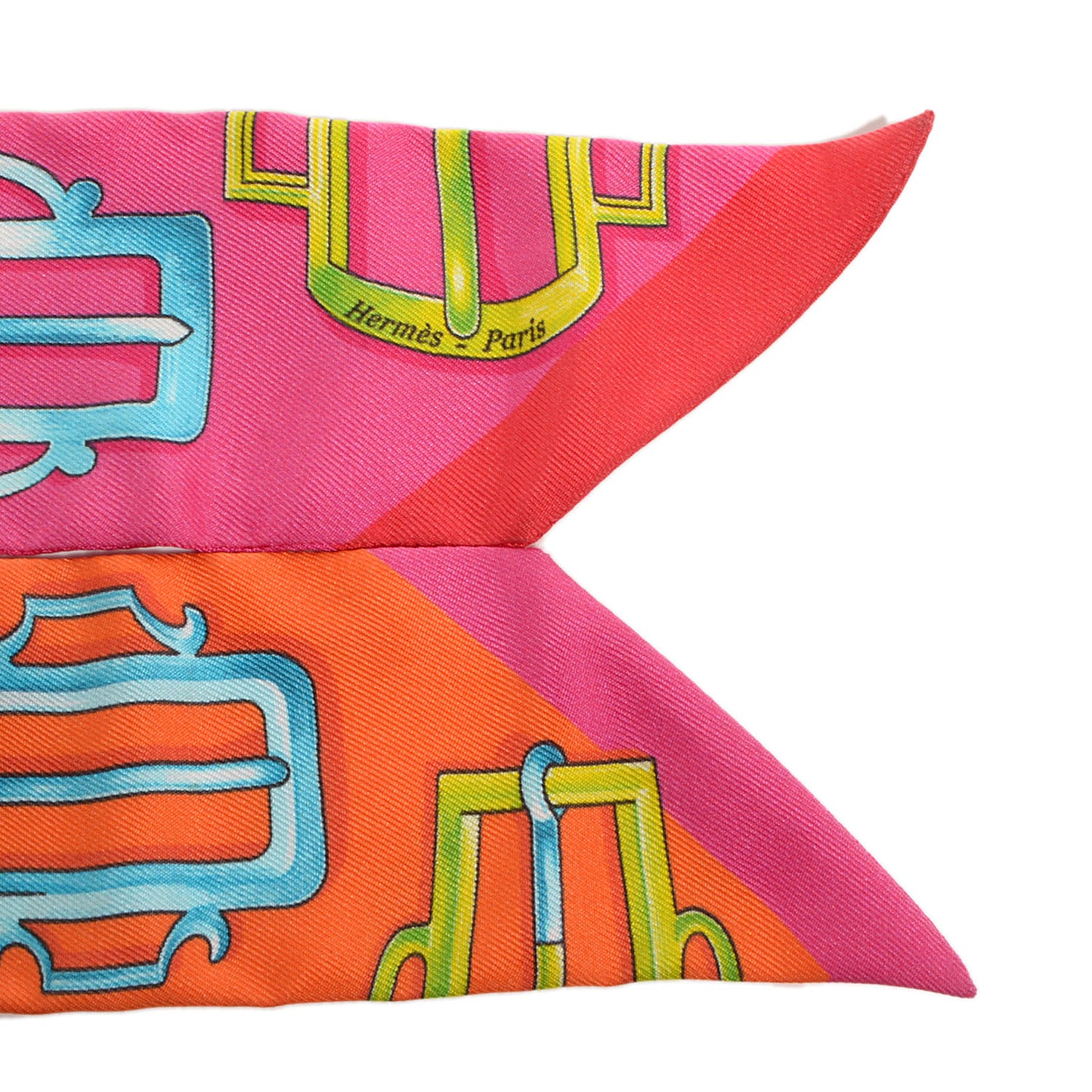 Silk Bouclerie d'Attelage Twilly Rose Indien Orange Rouge