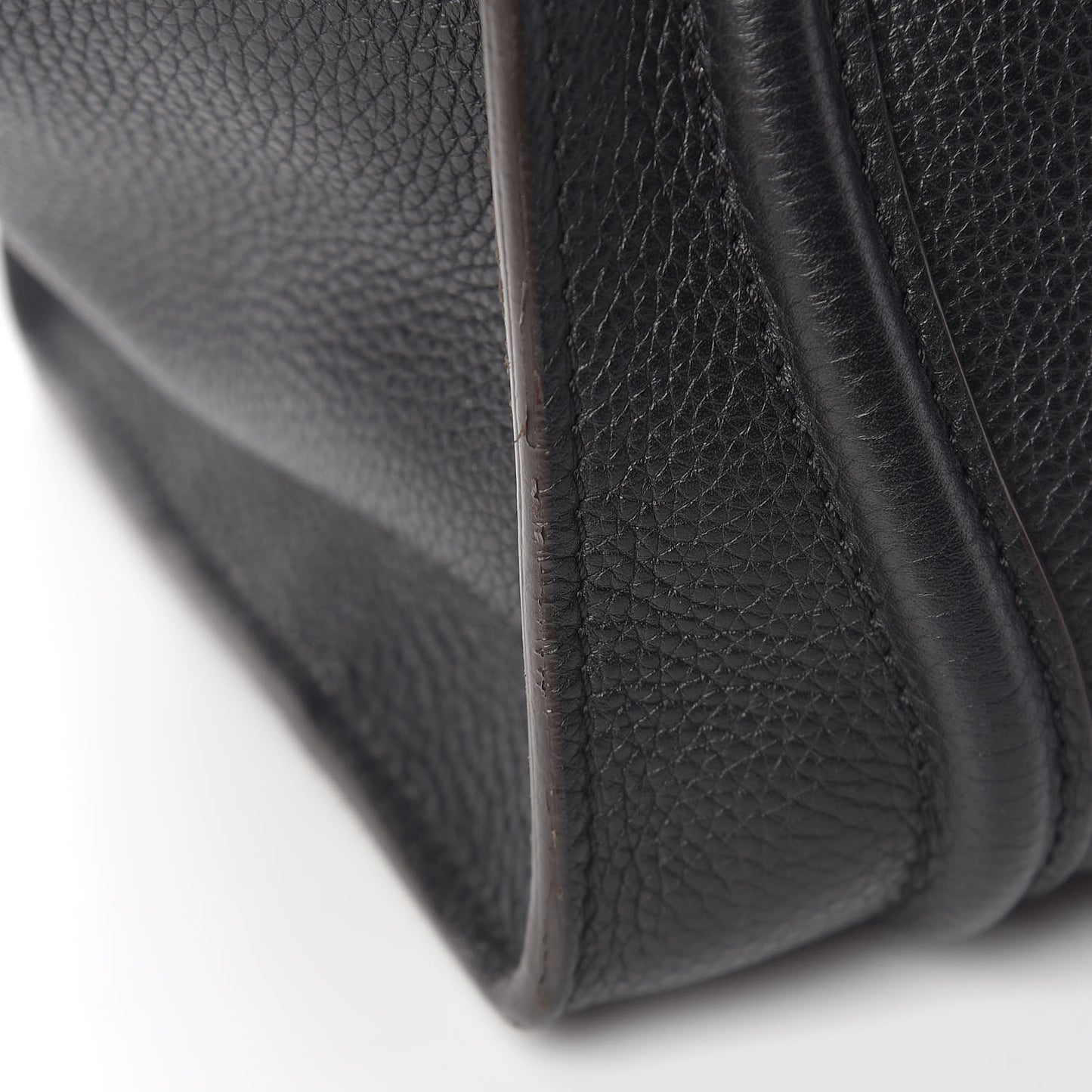 Drummed Calfskin Mini Luggage Black