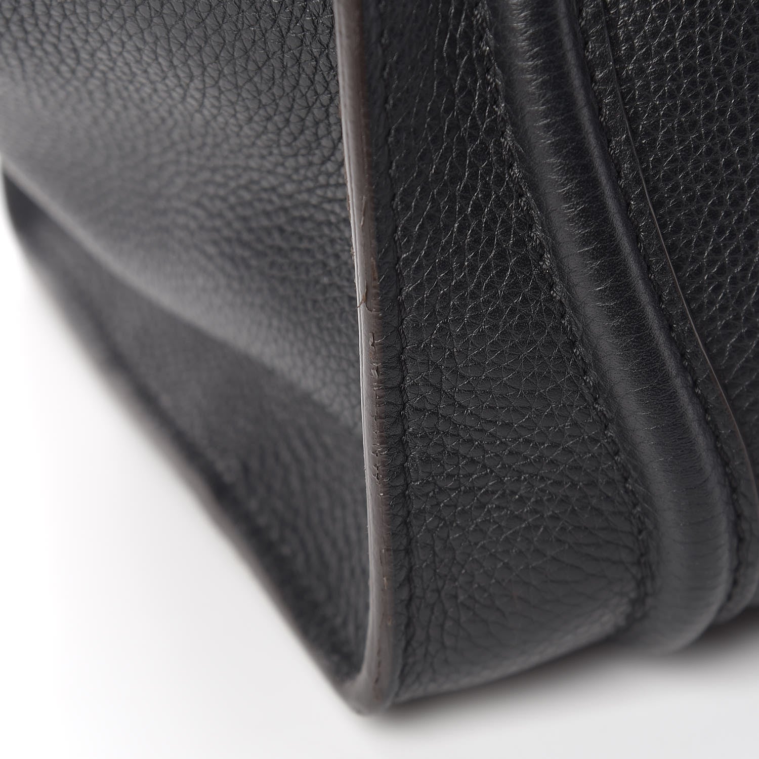 Celine Drummed Calfskin Mini Luggage Black 14 of 14