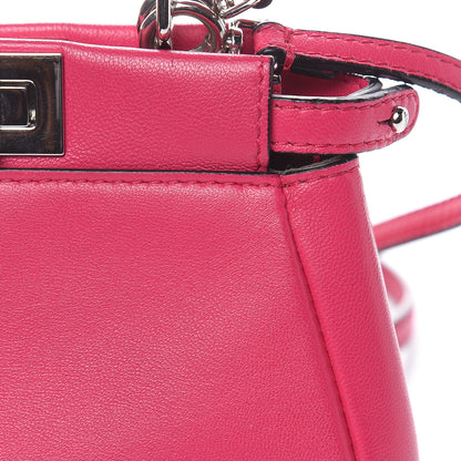 Fendi Shiny Nappa Micro Peekaboo Iconic Satchel Fuxia 10 of 10