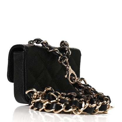 Chanel Caviar Quilted Mini Chain Belt Bag Black 3 of 12