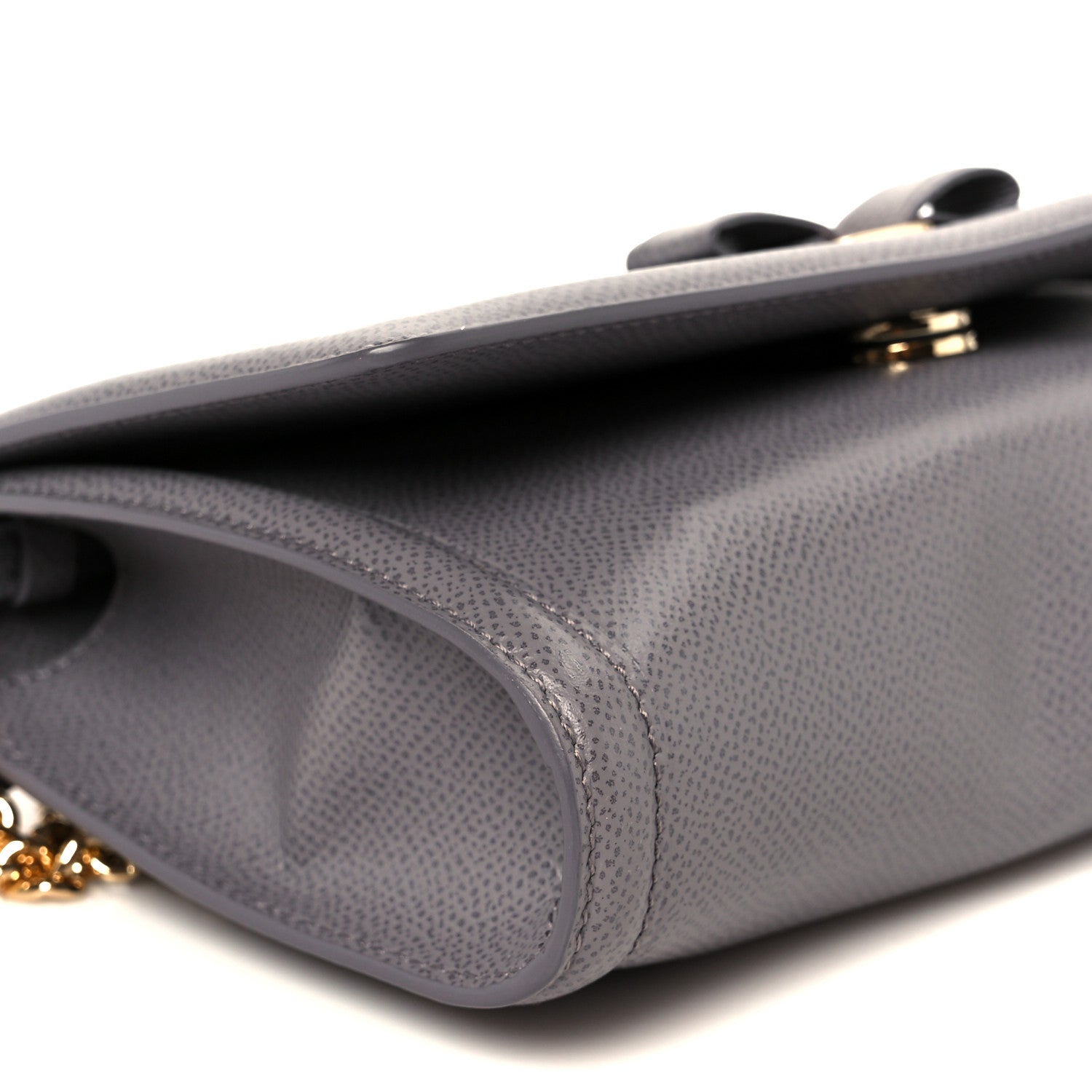 Salvatore Ferragamo Pebble Calfskin Mini Vara Bow Crossbody Bag