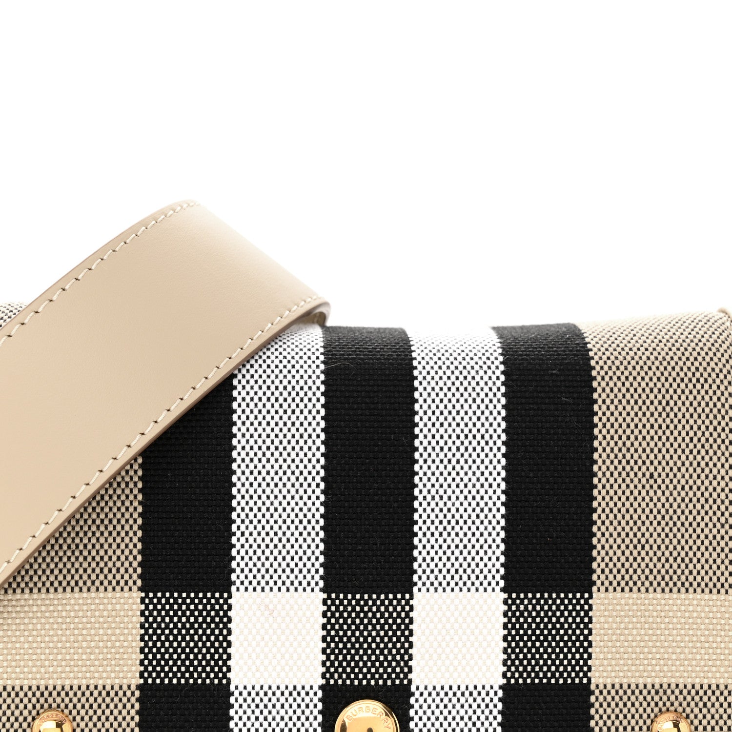 Burberry Canvas Check Hackberry Crossbody Bag Soft Fawn 7 of 12