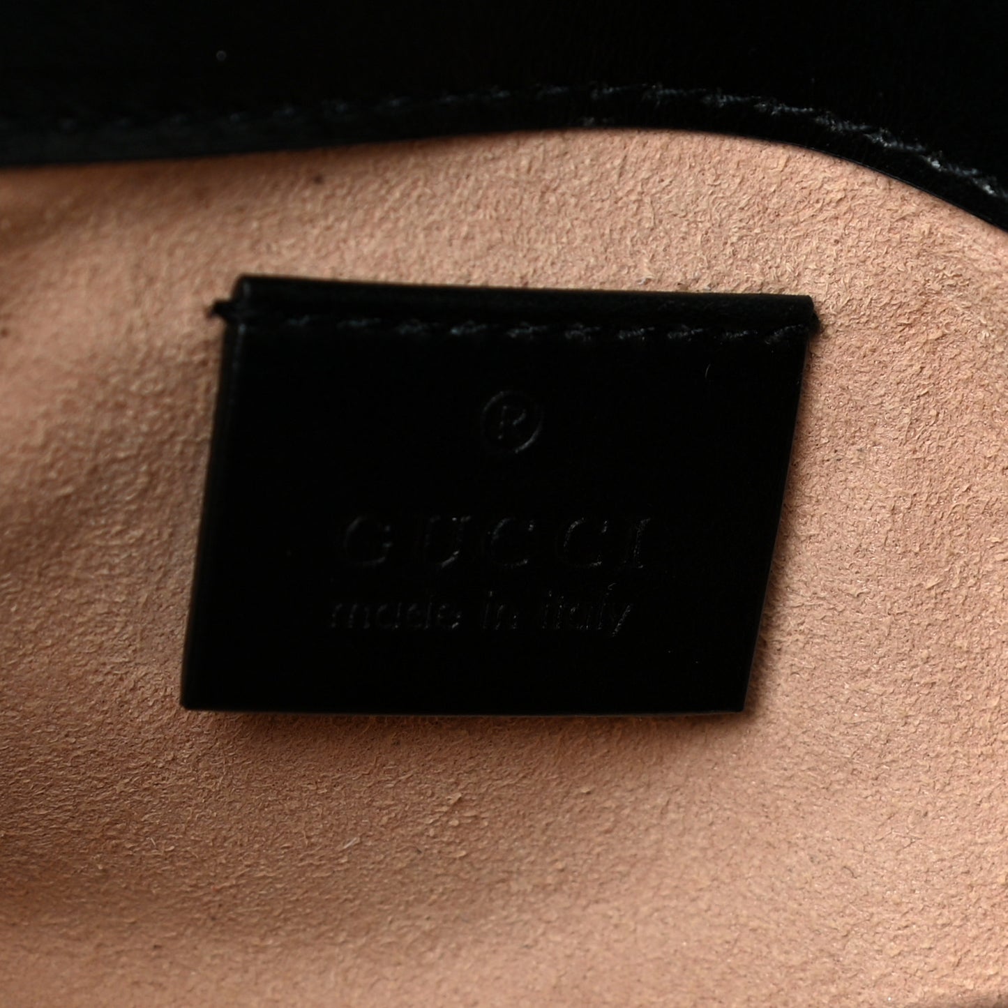 Calfskin Matelasse Super Mini GG Marmont Shoulder Bag Black