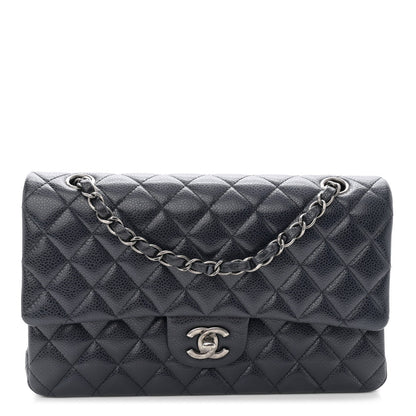 Chanel Caviar Quilted Medium Double Flap Navy 1 of 11