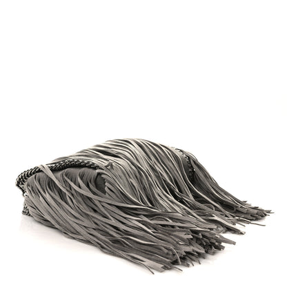 Stella McCartney Shaggy Deer Fringe Mini Falabella Tote Grey 4 of 13