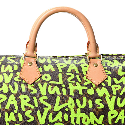 Louis Vuitton Monogram Graffiti Speedy 30 Green 5 of 7