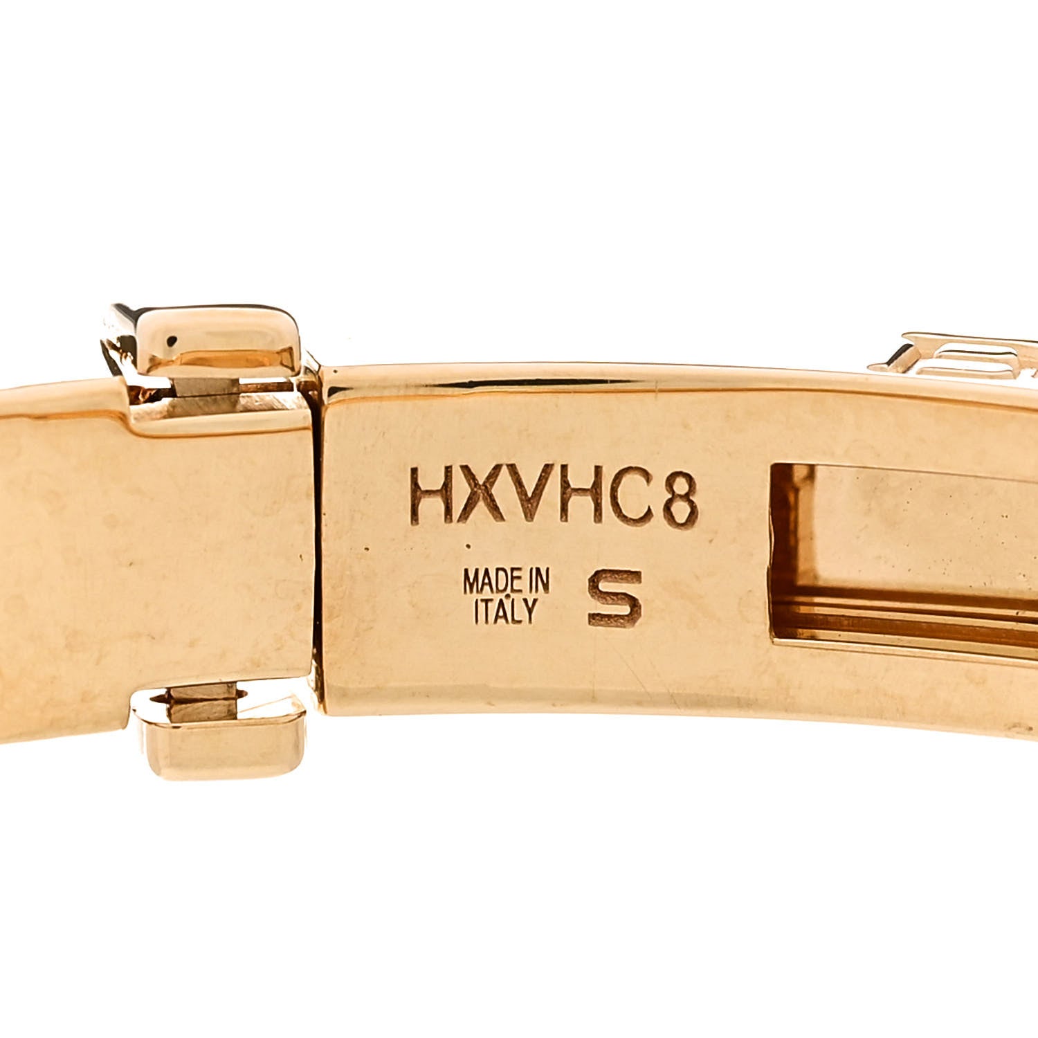 Bulgari 18K Yellow Gold Narrow B.Zero1 Bangle Bracelet S 3 of 5