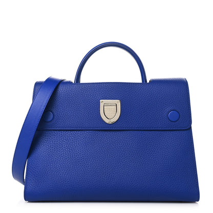 Christian Dior Grained Calfskin Medium Diorever Flap Blue 1 of 10